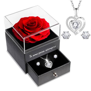 ROSA AMOUR- Sensorial olfativo + Collar diamante
