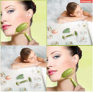 Rodillo facial Masajeador Jade